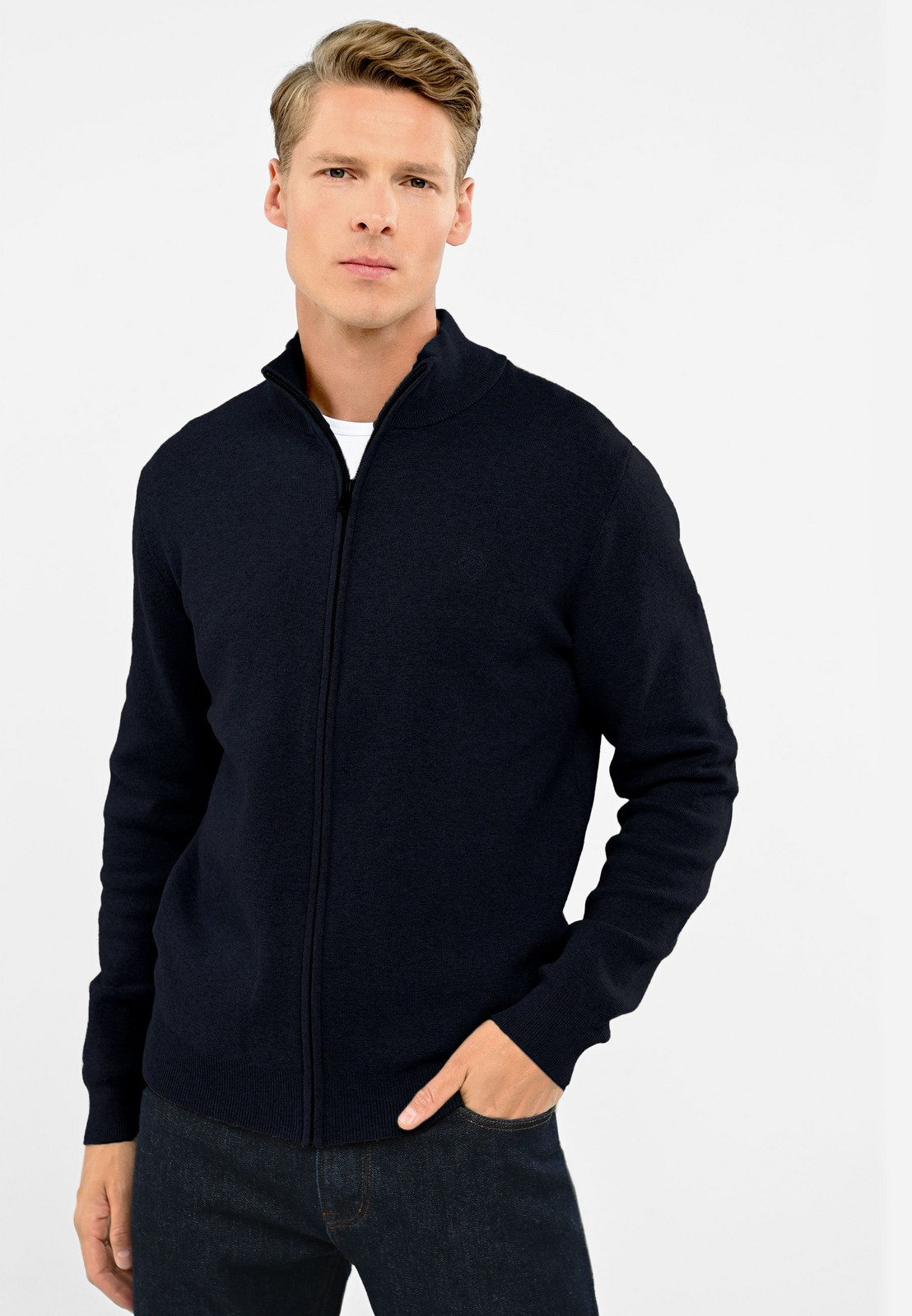 Volcano Man's Sweater S-Natan Navy Blue