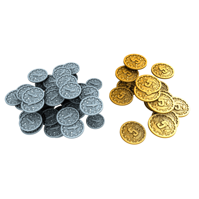 Board&Dice Nucleum: Metal Coins