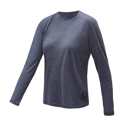 SENSOR MERINO LITE dámské triko dl.rukáv mottled blue velikost S