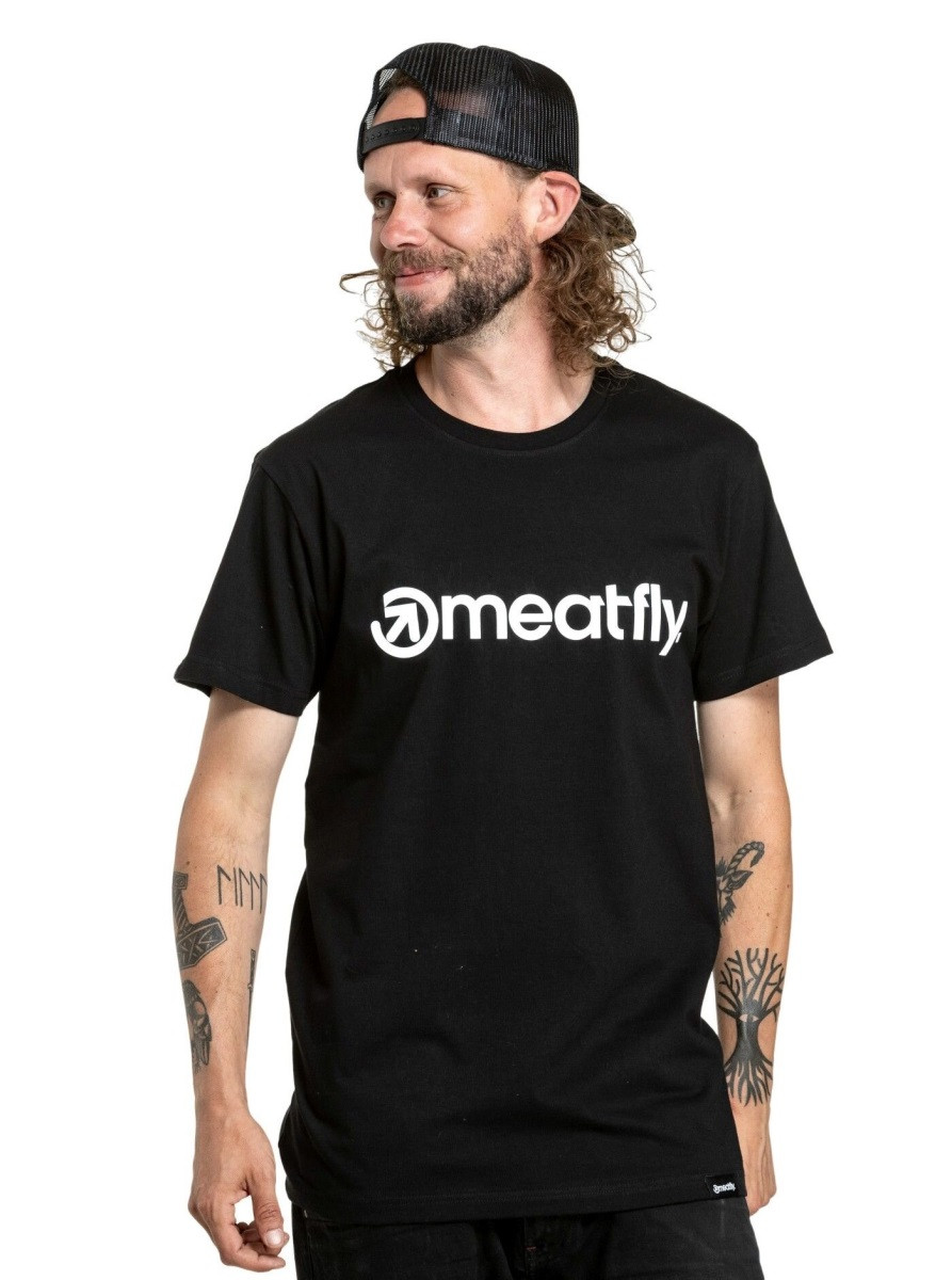 Pánské tričko meatfly joe černá m