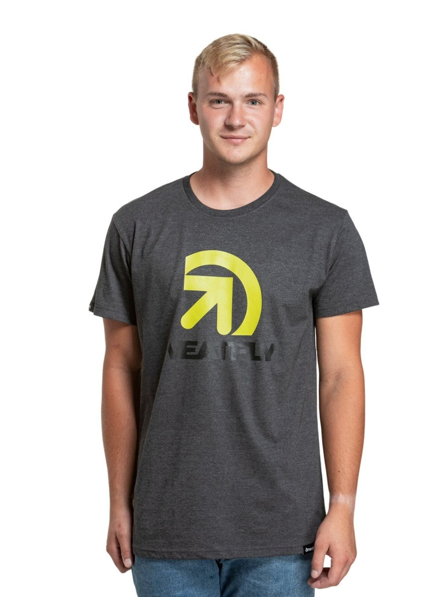 Pánské tričko meatfly dais tmavě šedá m