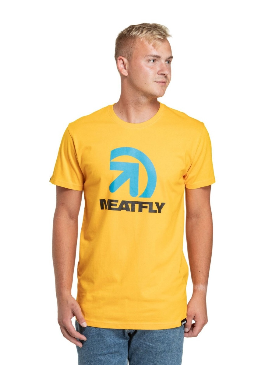 Pánské tričko meatfly dais žlutá m