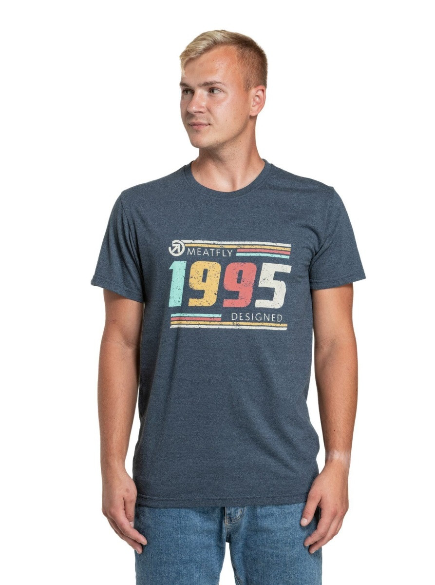 Pánské tričko meatfly 1995 tmavě modrá m