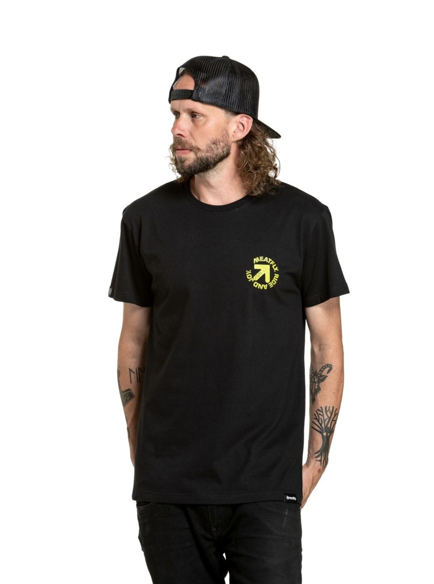 Pánské tričko meatfly arrow černá m