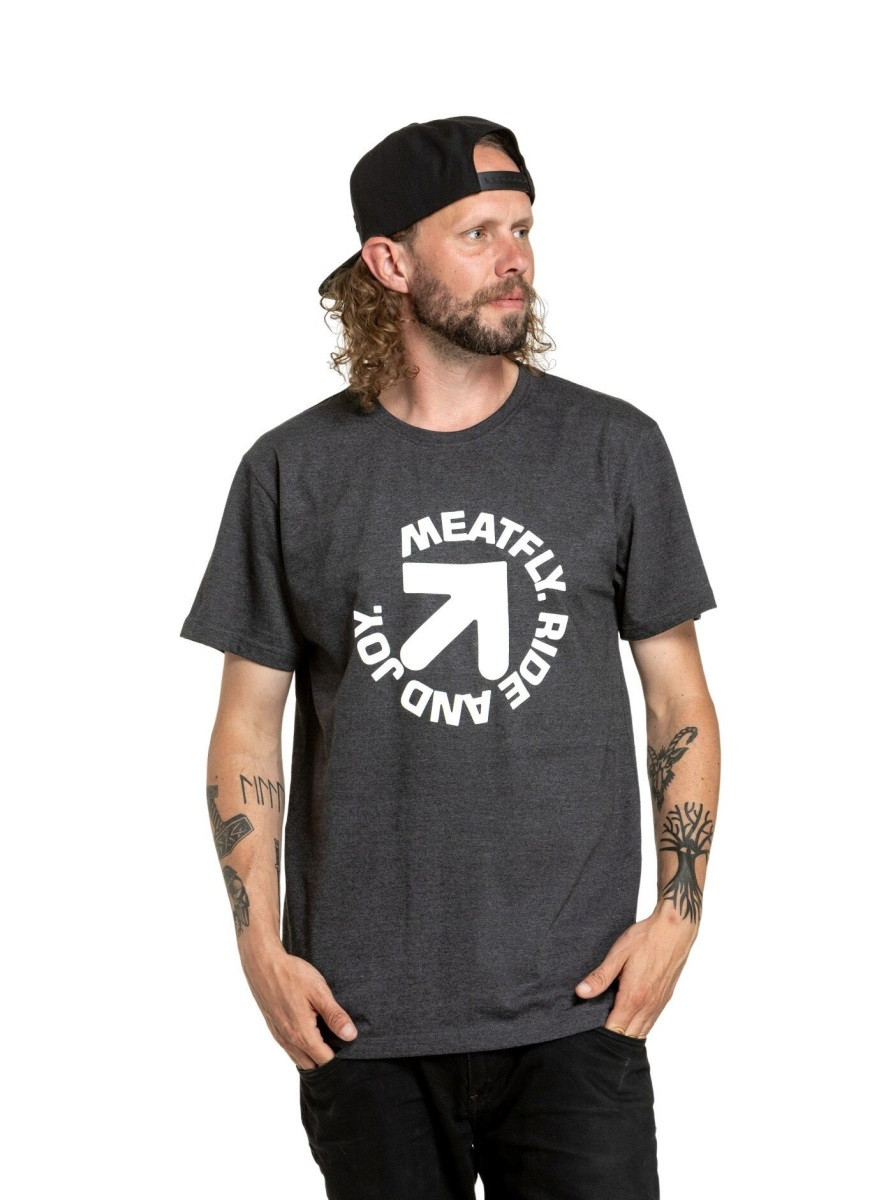 Pánské tričko meatfly arrow tmavě šedá m