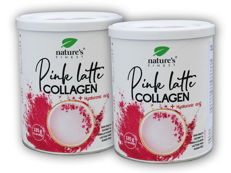 Nature's Finest 2x Pink Latte Collagen Hyaluronic Acid 125g