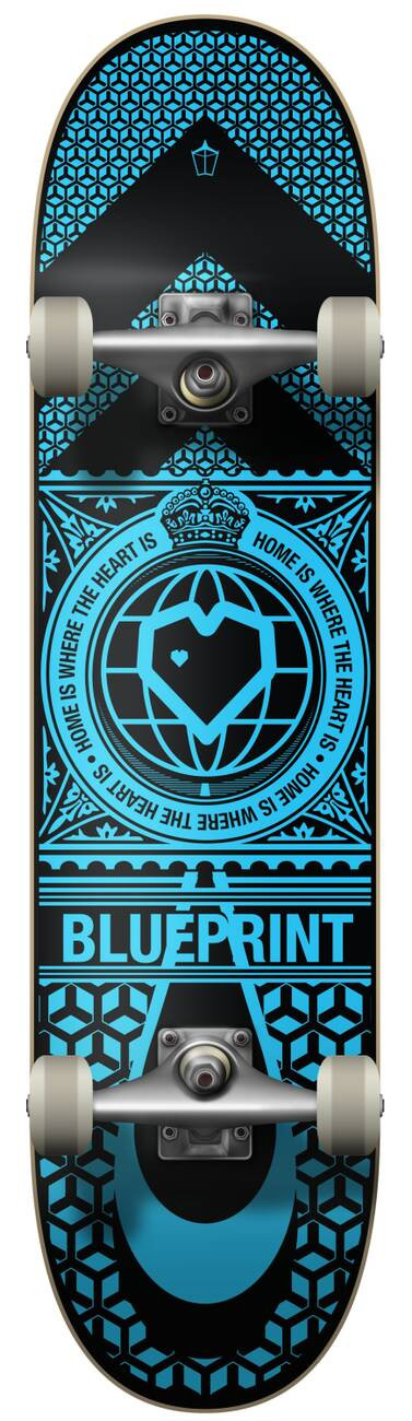 Blueprint - Home Heart Blue/Black 7,75