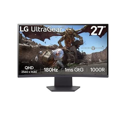 LG UltraGear/27GS60QC-B/27''/VA/QHD/180Hz/1ms/Black/2R 27GS60QC-B.AEUQ