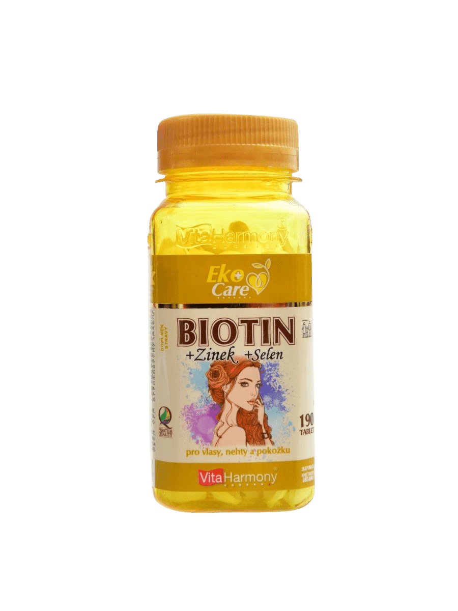 VITAHARMONY Biotin 300 µg + Selen + Zinek Eko 190 tablet