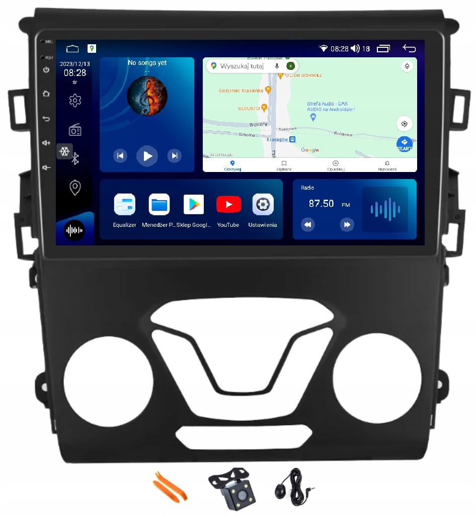 Radio Android Navigace VQ230 Qled Carplay Lte Gps Ford Mondeo MK5 14-19