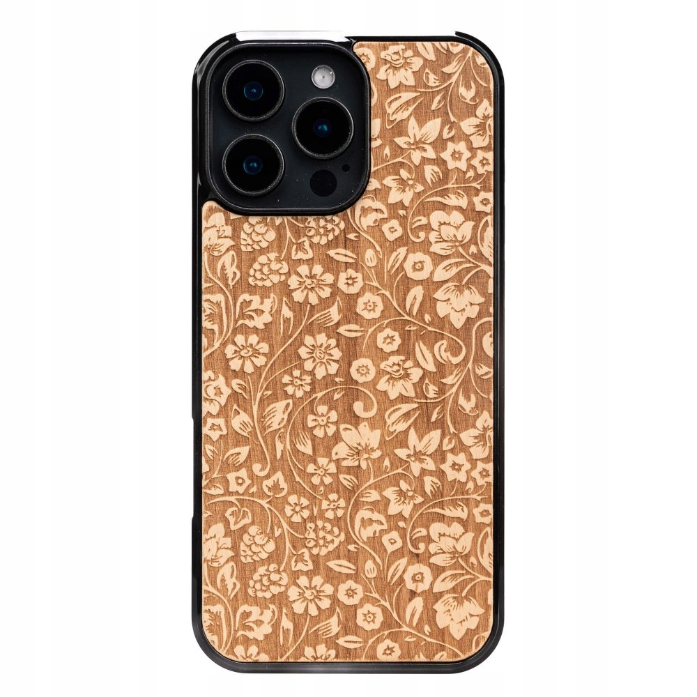 Dřevěné Pouzdro Bewood pro iPhone 16 Pro Max Polní Květiny Aniegre