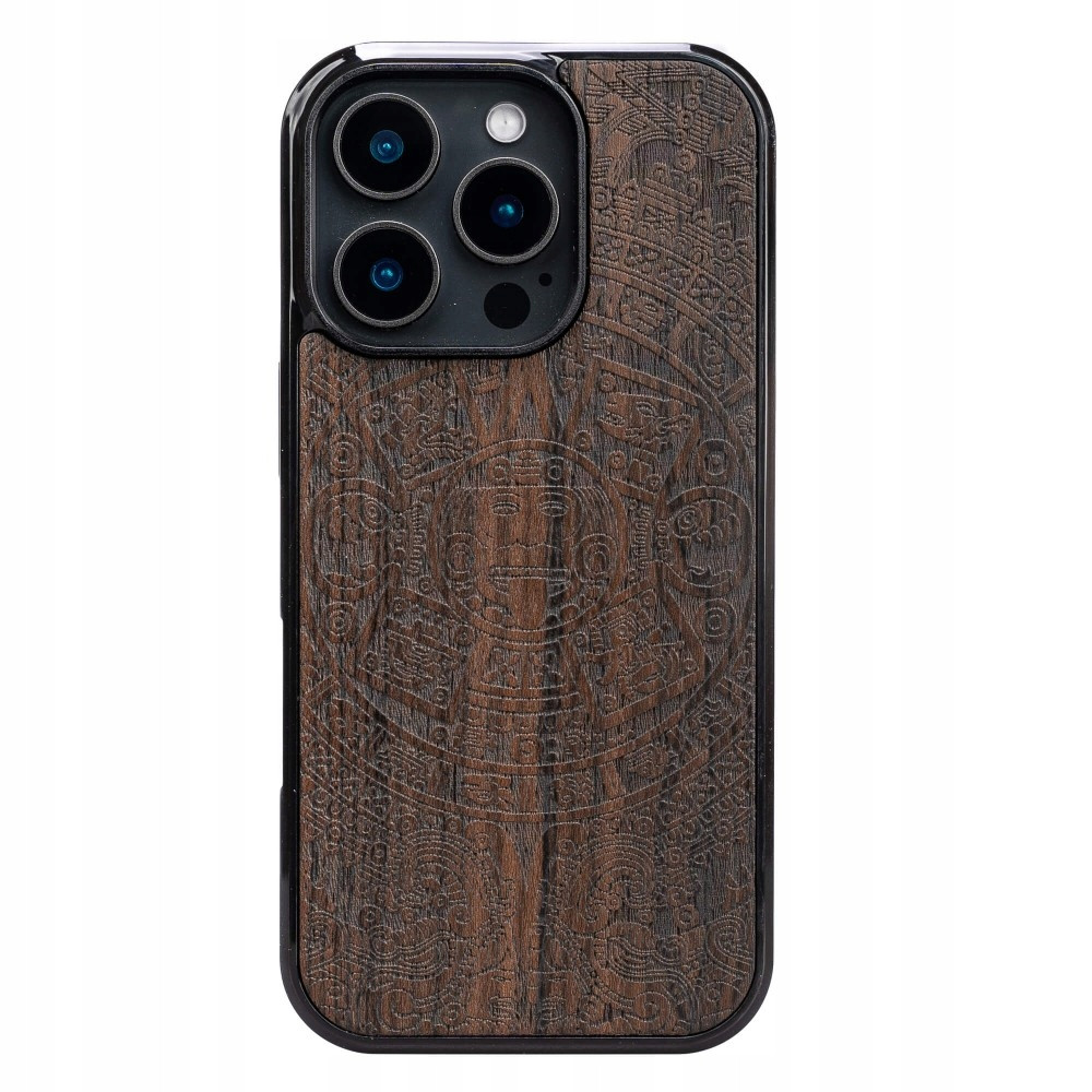 Dřevěné Pouzdro Bewood pro iPhone 16 Pro Aztécký Kalendář Ziricote