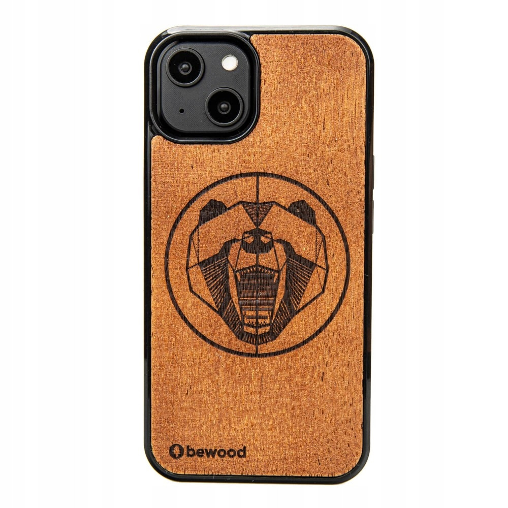 Pouzdro Bewood pro iPhone 15 Medvěd Merbau