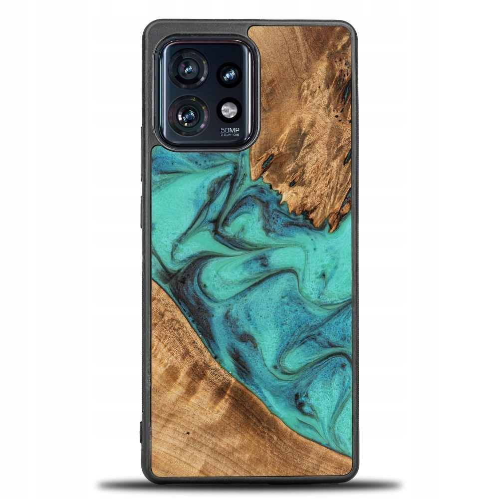 Pouzdro Bewood Unique Motorola Edge 40 Pro tyrkysové