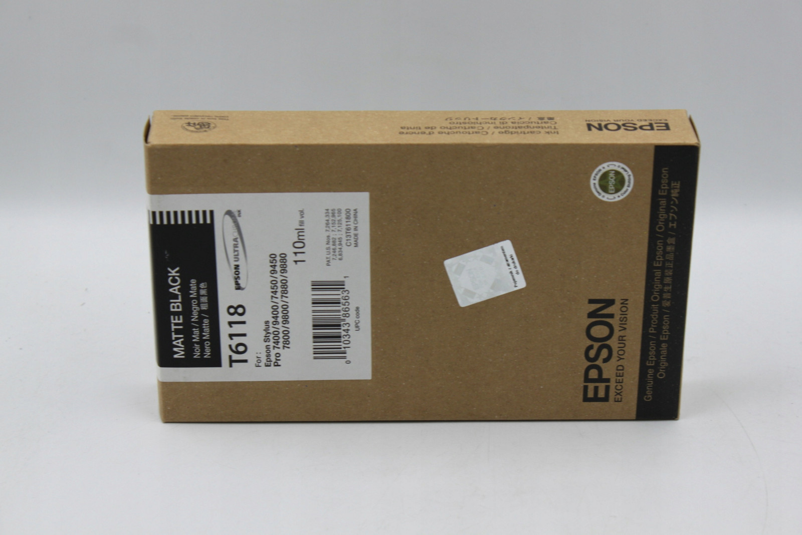 Epson T6118 C13T611800 inkoust matte black 18 originál