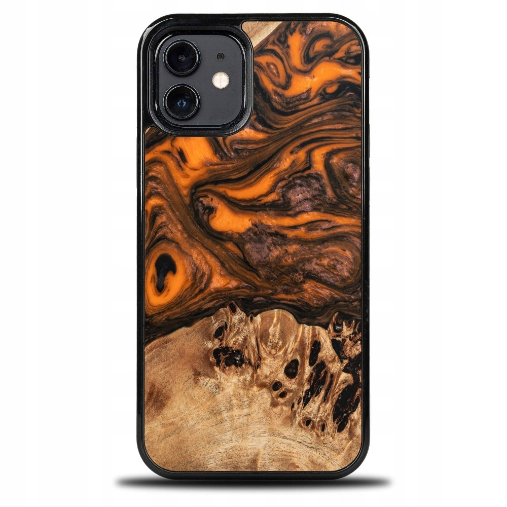 Bewood Unikátní Pouzdro pro iPhone 12 12 Pro oranžové