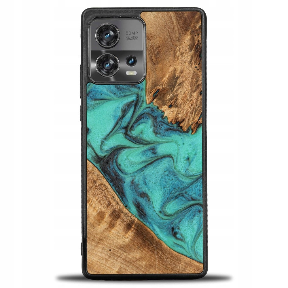 Pouzdro Bewood Unique Motorola Edge 30 Fusion tyrkysové