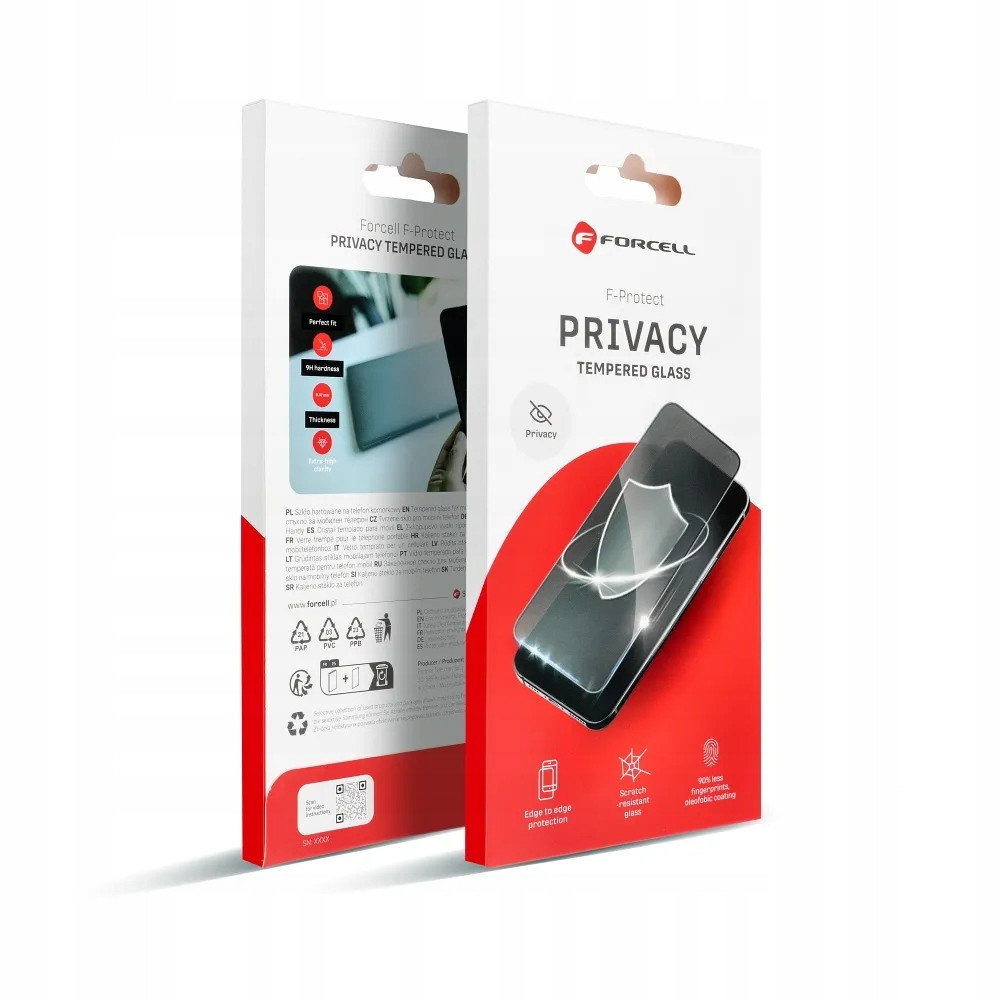 Tvrzené Sklo Privacy Glass pro Iphone 12 12 Pro černé