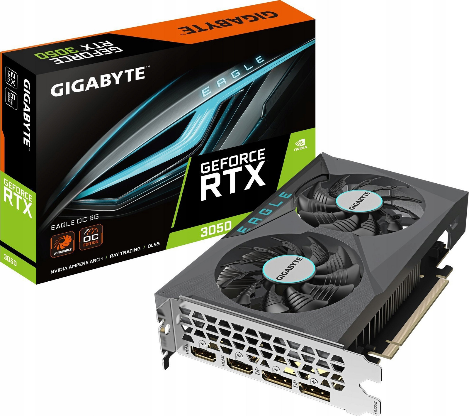 VGAGIGNVD0765 Grafická karta Gigabyte GeForce Rtx 3050 Eagle Oc 6GB GDDR6