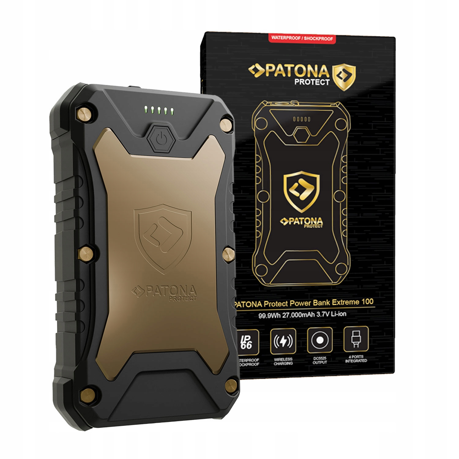 Powerbanka Patona Protect Xtreme 100 PD65W 27000mAh IP66 indukce