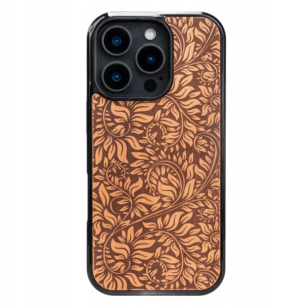 Dřevěné Pouzdro Bewood pro iPhone 16 Pro Listy Jabloň