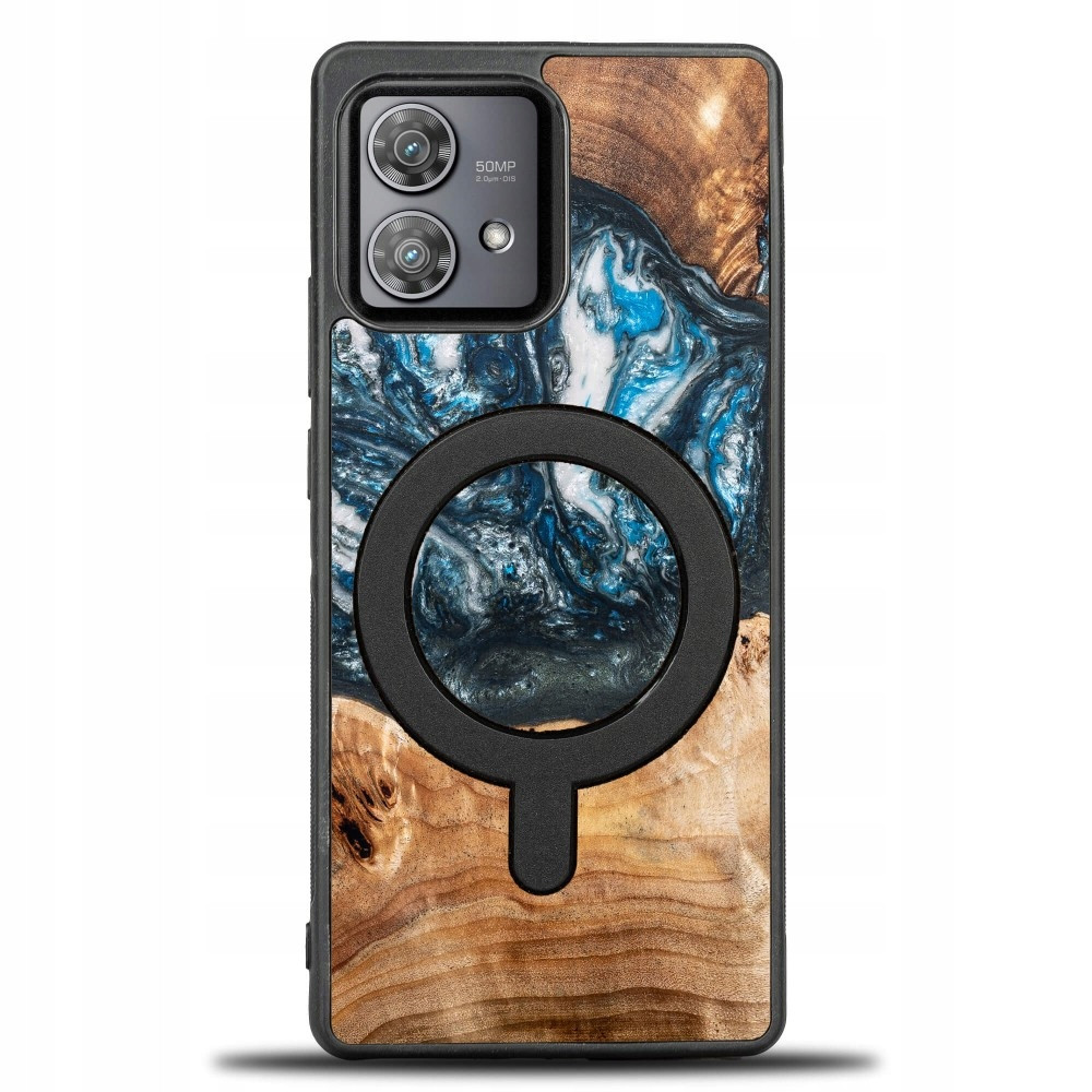 Pouzdro Bewood Unique na Motorola Edge 40 40 Neo Planets Země s MagSafe