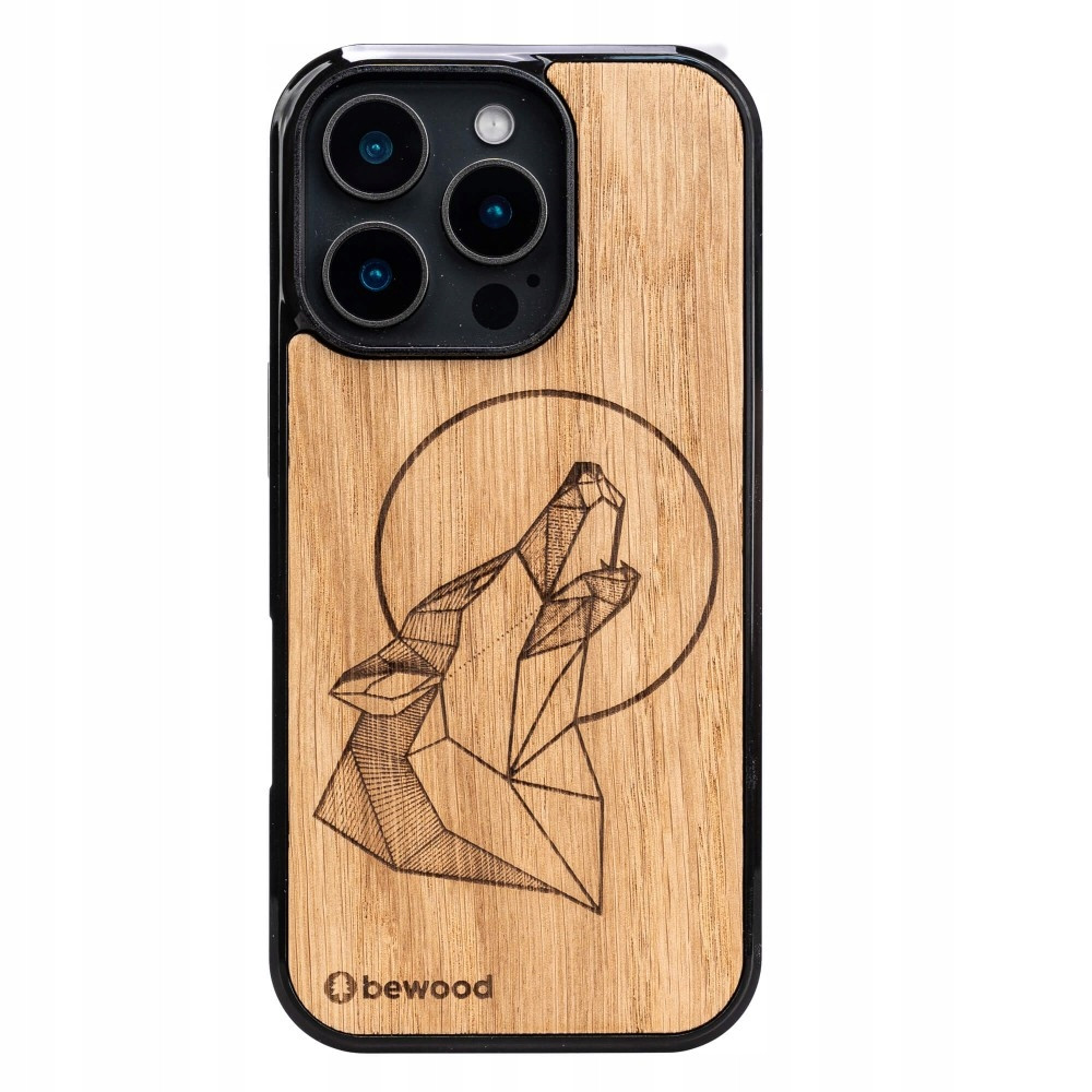 Dřevěné Pouzdro Bewood pro iPhone 16 Pro Vlk Dub