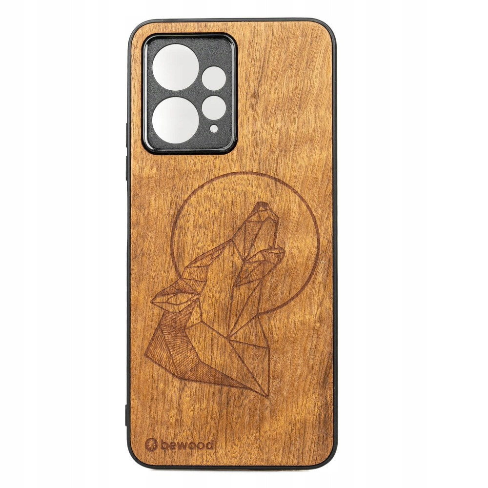 Dřevěné Pouzdro Bewood Redmi Note 12 4G Vlk Imbuia