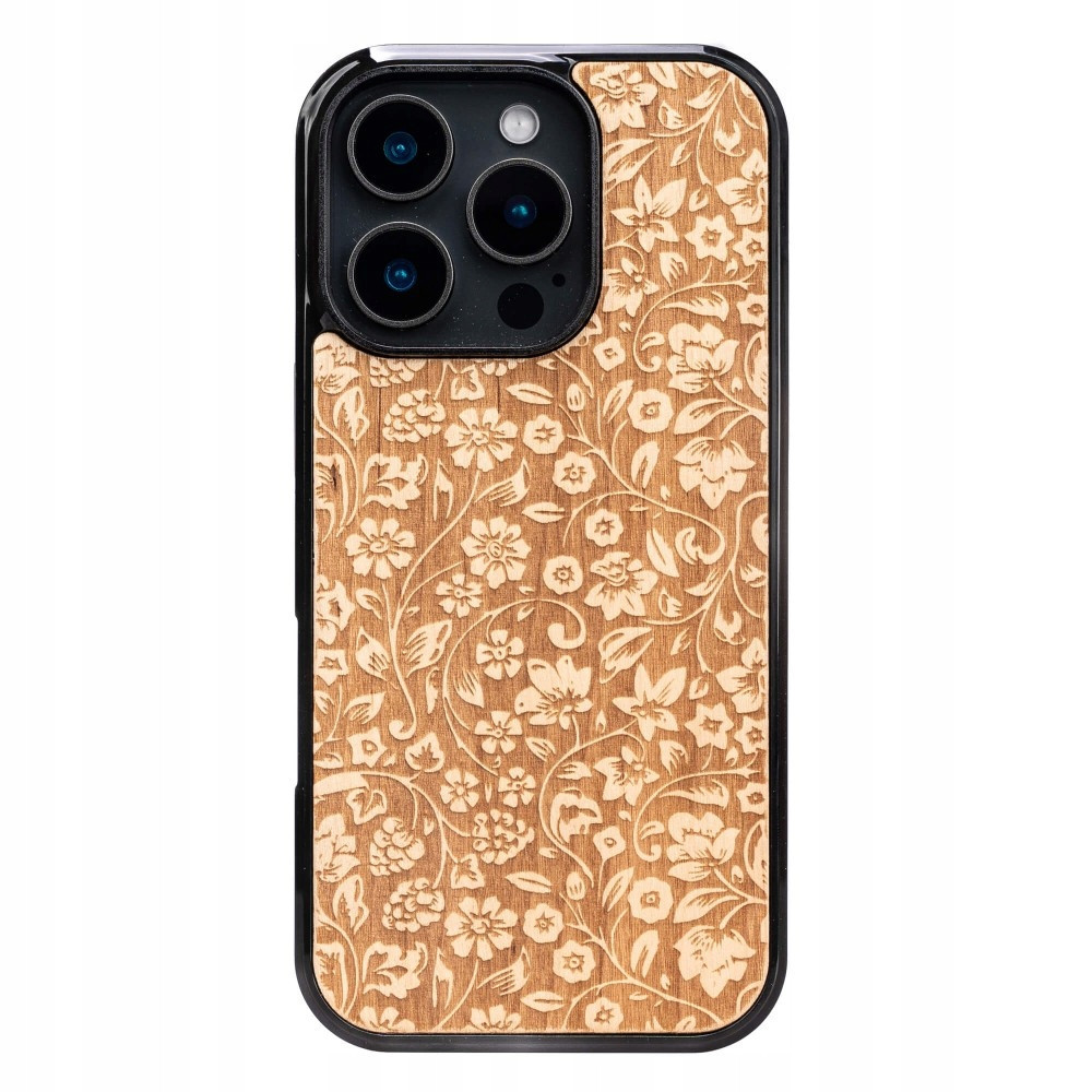 Dřevěné Pouzdro Bewood pro iPhone 16 Pro Polní Květiny Aniegre