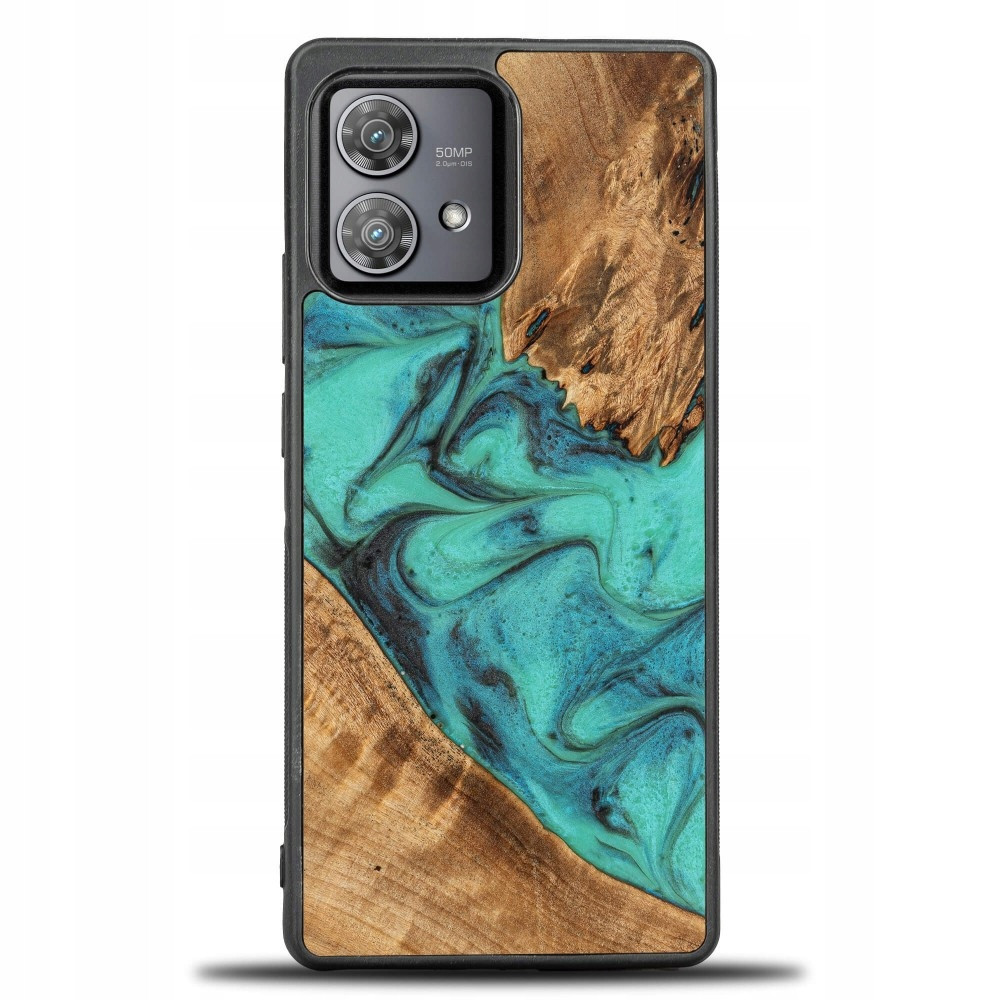 Bewood Unikátní Pouzdro pro Motorola Edge 40 Neo tyrkysové