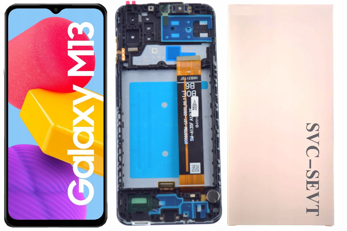 Originální LCD displej pro Samsung Galaxy M13 4G (service pack) s rámečkem