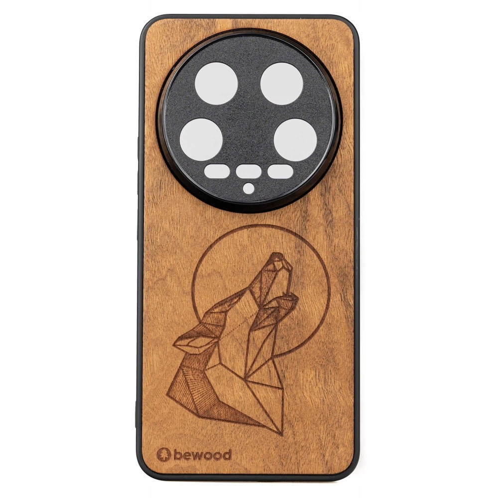 Dřevěné Pouzdro Bewood pro Xiaomi 14 Ultra Vlk Imbuia