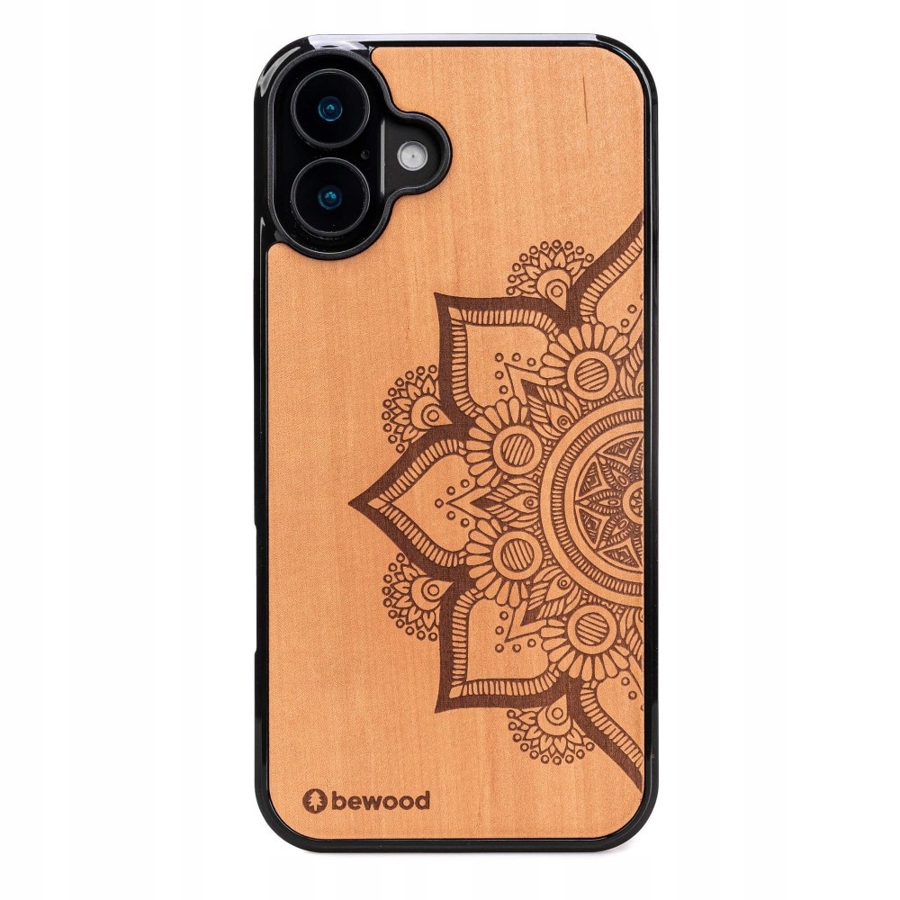 Dřevěné Pouzdro Bewood pro iPhone 16 Plus Mandala Jabloň