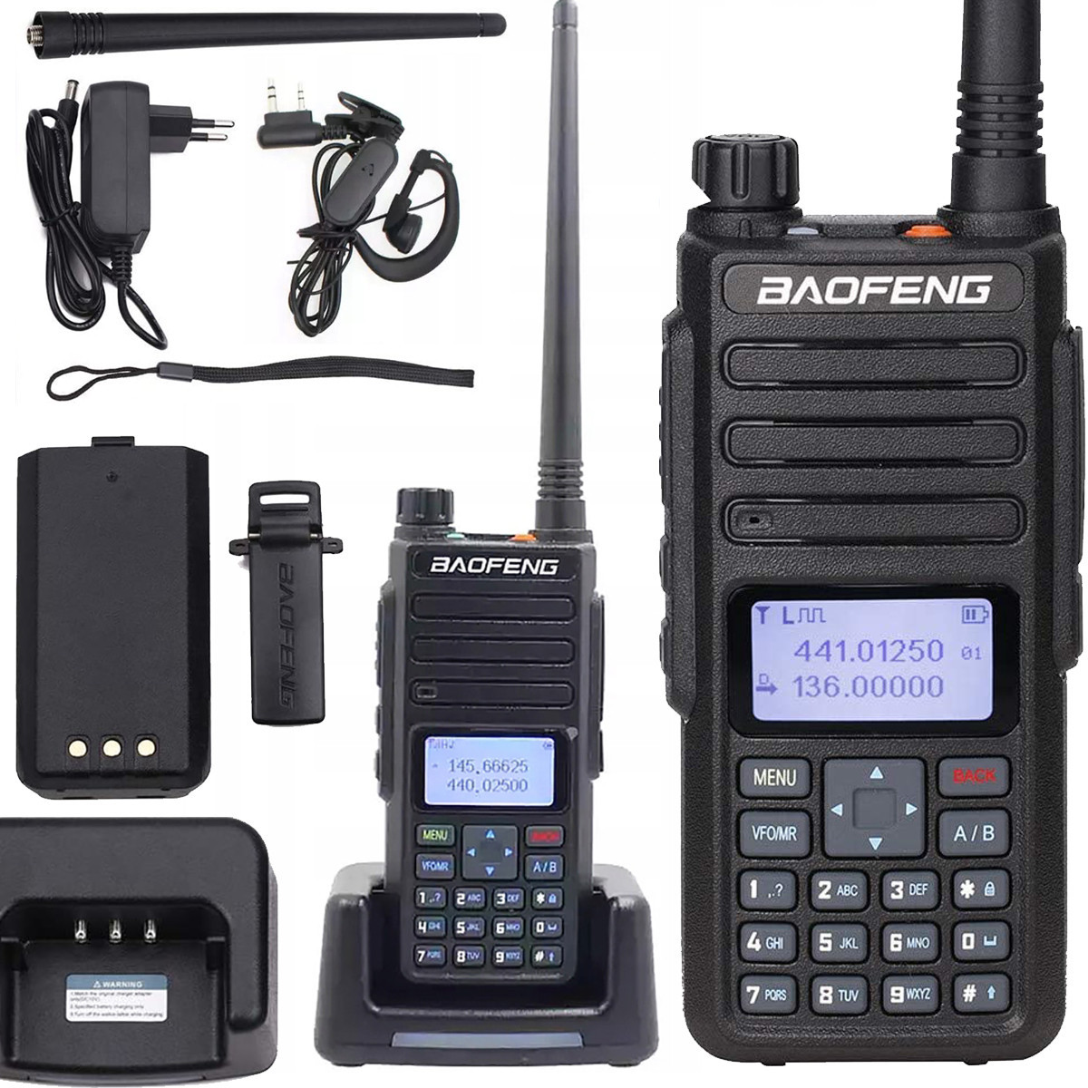 Baofeng BF-H6 10W Rádio Skener Policie Pohotovost