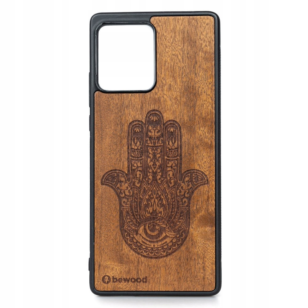 Dřevěné Pouzdro Bewood Motorola Edge 30 Fusion Hamsa Imbuia