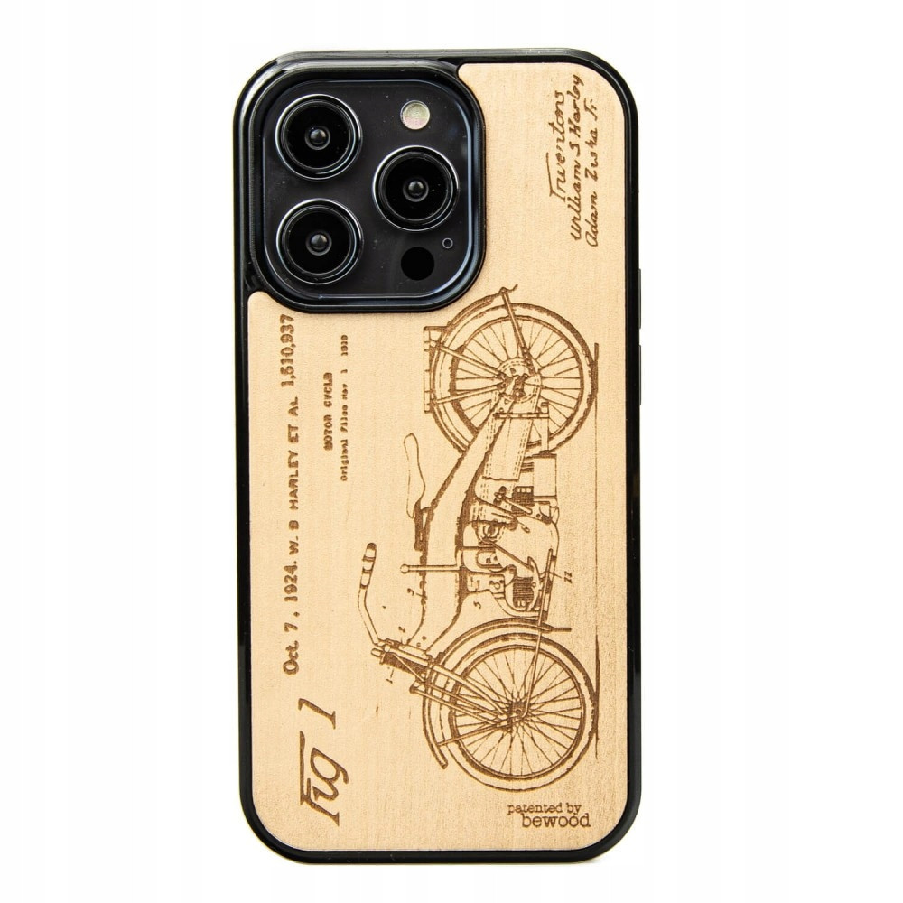 Pouzdro Bewood pro iPhone 15 Pro Harley Patent Aniegre