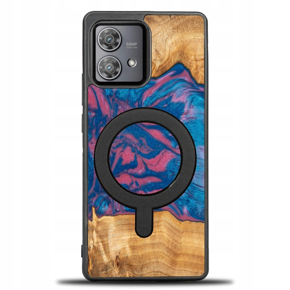 Pouzdro Bewood Unique na Motorola Edge 40 Neo Neons Vegas s MagSafe