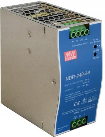 Spínaný Zdroj Na Din Lištu Mean Well NDR-240-48 48V/240W/5A