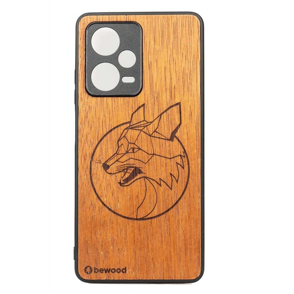 Dřevěné Pouzdro Bewood Redmi Note 12 Pro 5G Liška Merbau