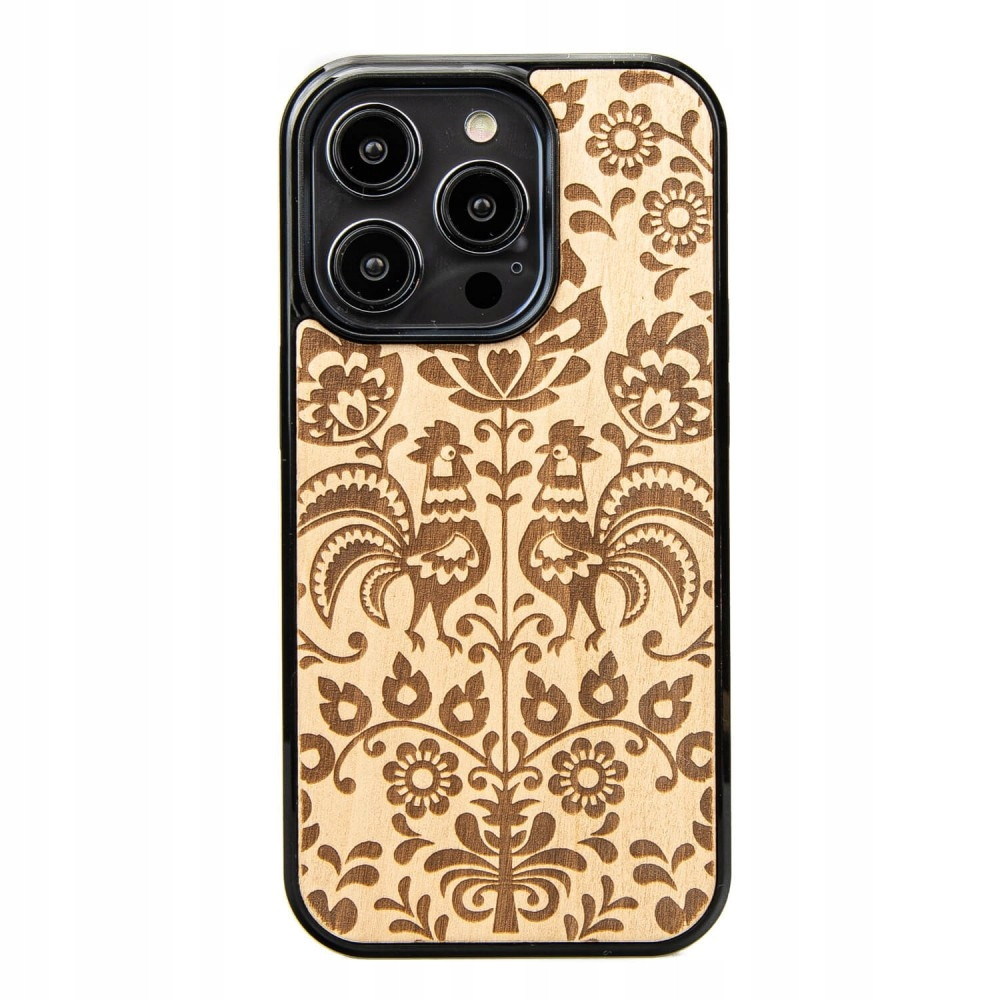Pouzdro Bewood pro iPhone 15 Pro Polský Folk Aniegre