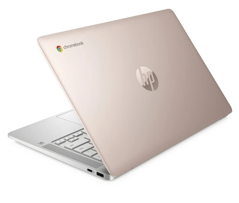 Notebook do školy Chromebook Hp 14 Intel N4120 4GB eMMC 128 Gb Chrome Os Růže