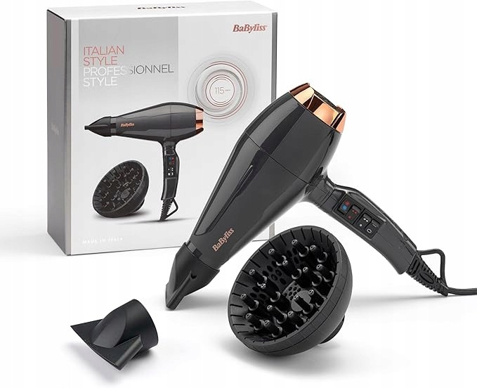 Vysoušeč Vlasů S Ionizací A Difuzérem Italský Babyliss 6719DE 2400W