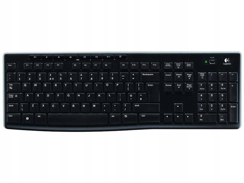 Klávesnice Logitech Wireless Keyboard K270 Černá Bezdrátová