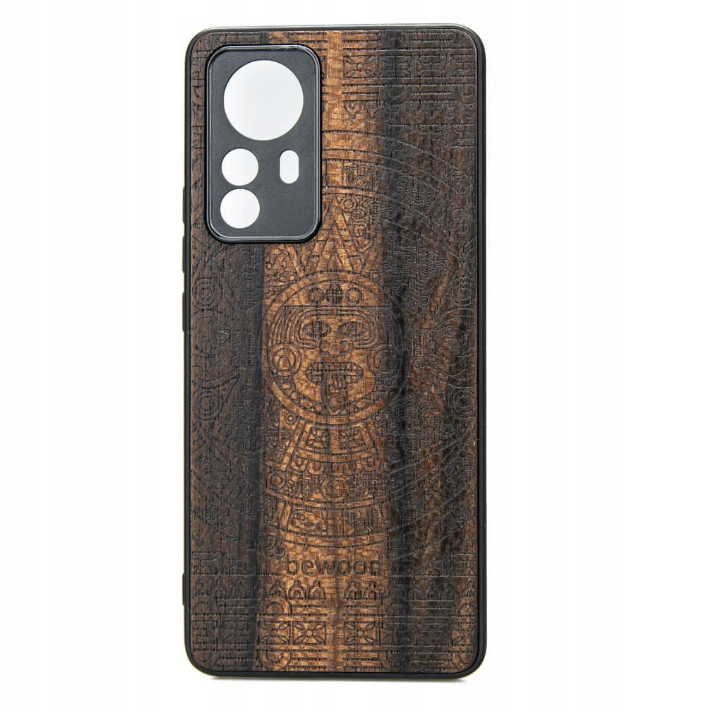 Dřevěné Pouzdro Bewood Xiaomi 12T Aztécký Kalendář Ziricotte