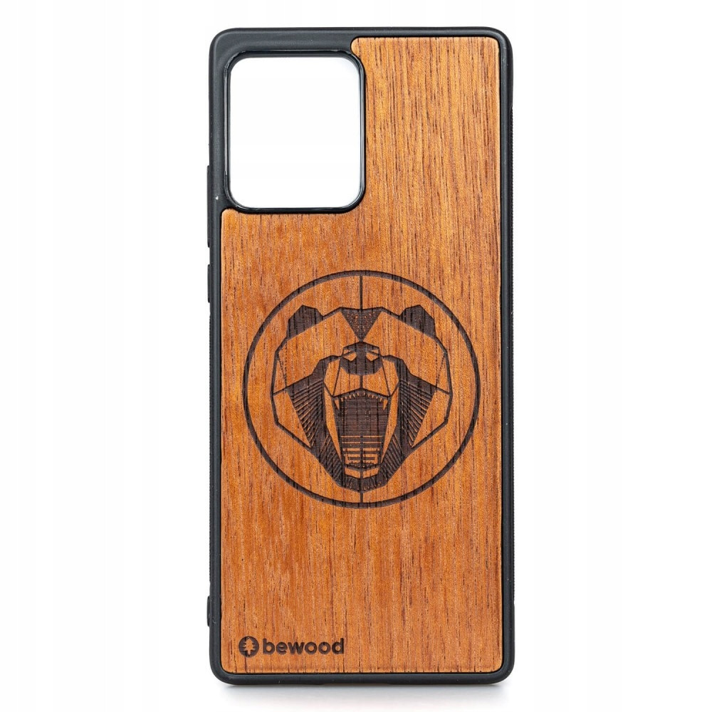 Dřevěné Pouzdro Bewood Motorola Edge 30 Fusion Medvěd Merbau