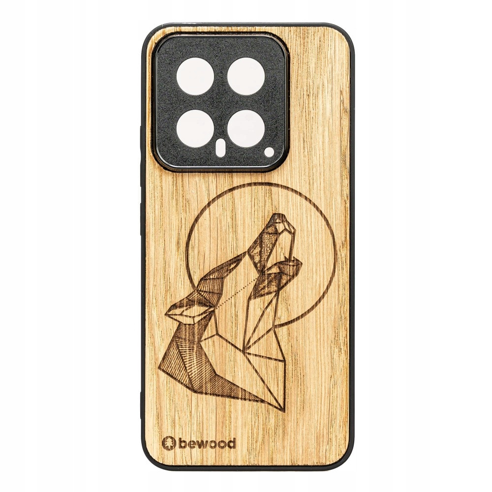 Dřevěné Pouzdro Bewood na Xiaomi 14 Pro Vlk Dub