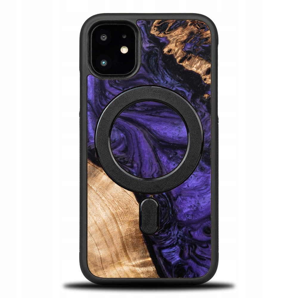 Bewood Unikátní Pouzdro pro iPhone 11 Violet with MagSafe