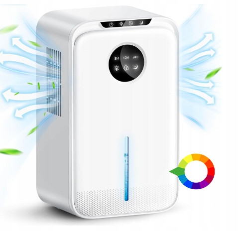 Loefme 2,5L LCD odvlhčovač Tichý domácí odvlhčovač vlhkosti LCD