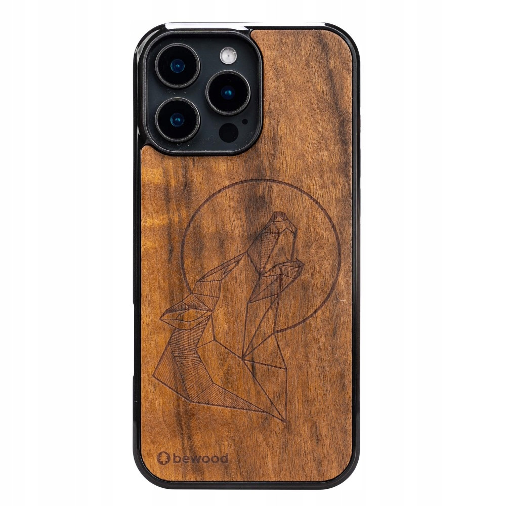 Dřevěné Pouzdro Bewood pro iPhone 16 Pro Max Vlk Imbuia