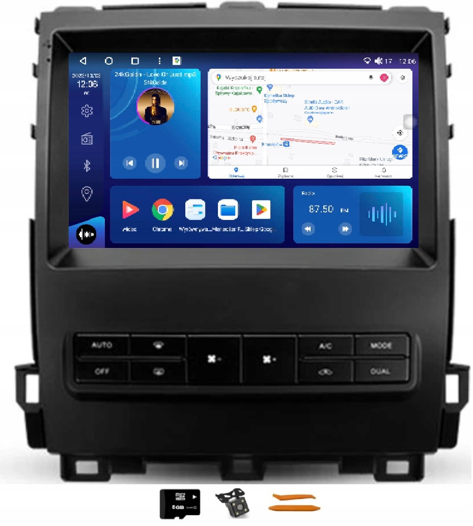 Radio Android Navigace VQ230 Qled Carplay Lte Gps Lexus GX470 J120 02-09